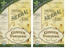 Mate Factor Functional Herbal Blends - Ginger Turmeric with Black Pepper 2 PACK