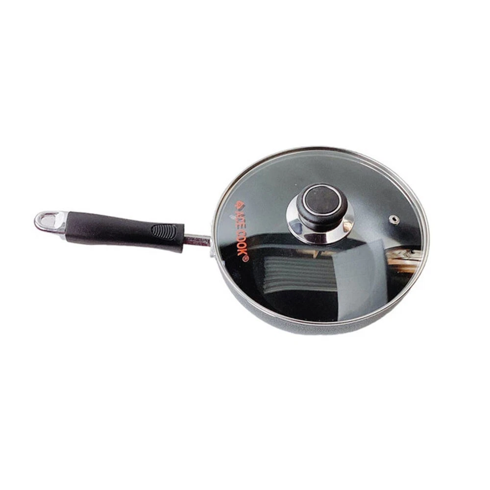 11"/28cm Nonstick Wok Frying Pan Saute Pan with Lid , Non Toxic Deep Fry Pan