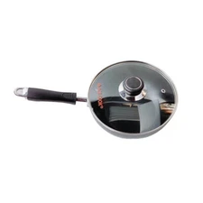 11"/28cm Nonstick Wok Frying Pan Saute Pan with Lid , Non Toxic Deep Fry Pan