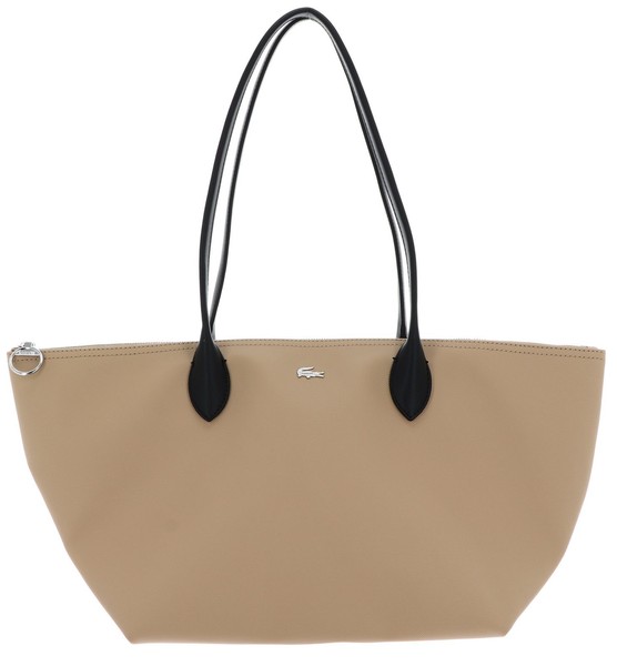 Lacoste Athena Shopping Bag Schultertasche Shopper Tasche Eco Sand Noir Taupe-image