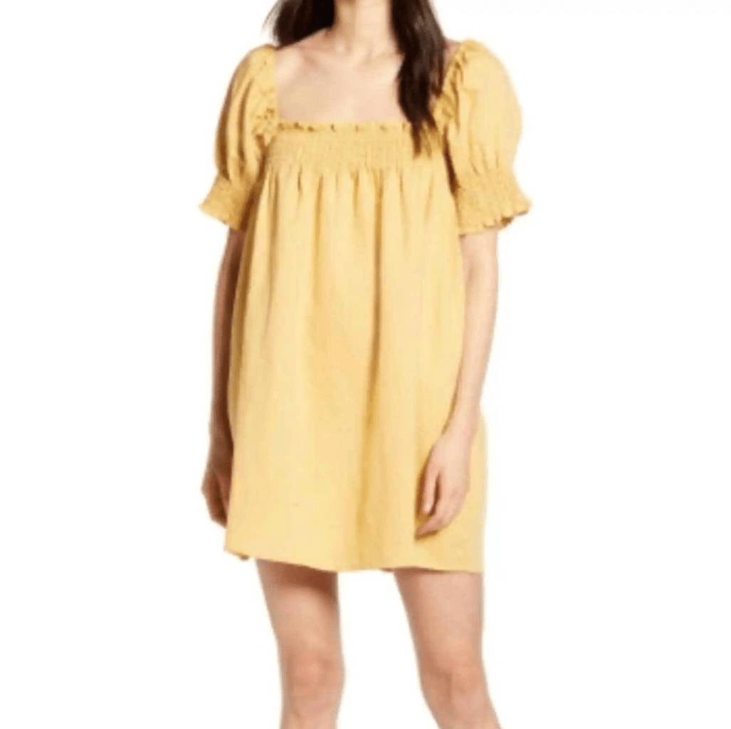 chinese dress ladies Butter Me Up Mini Dress Yellow main image 0