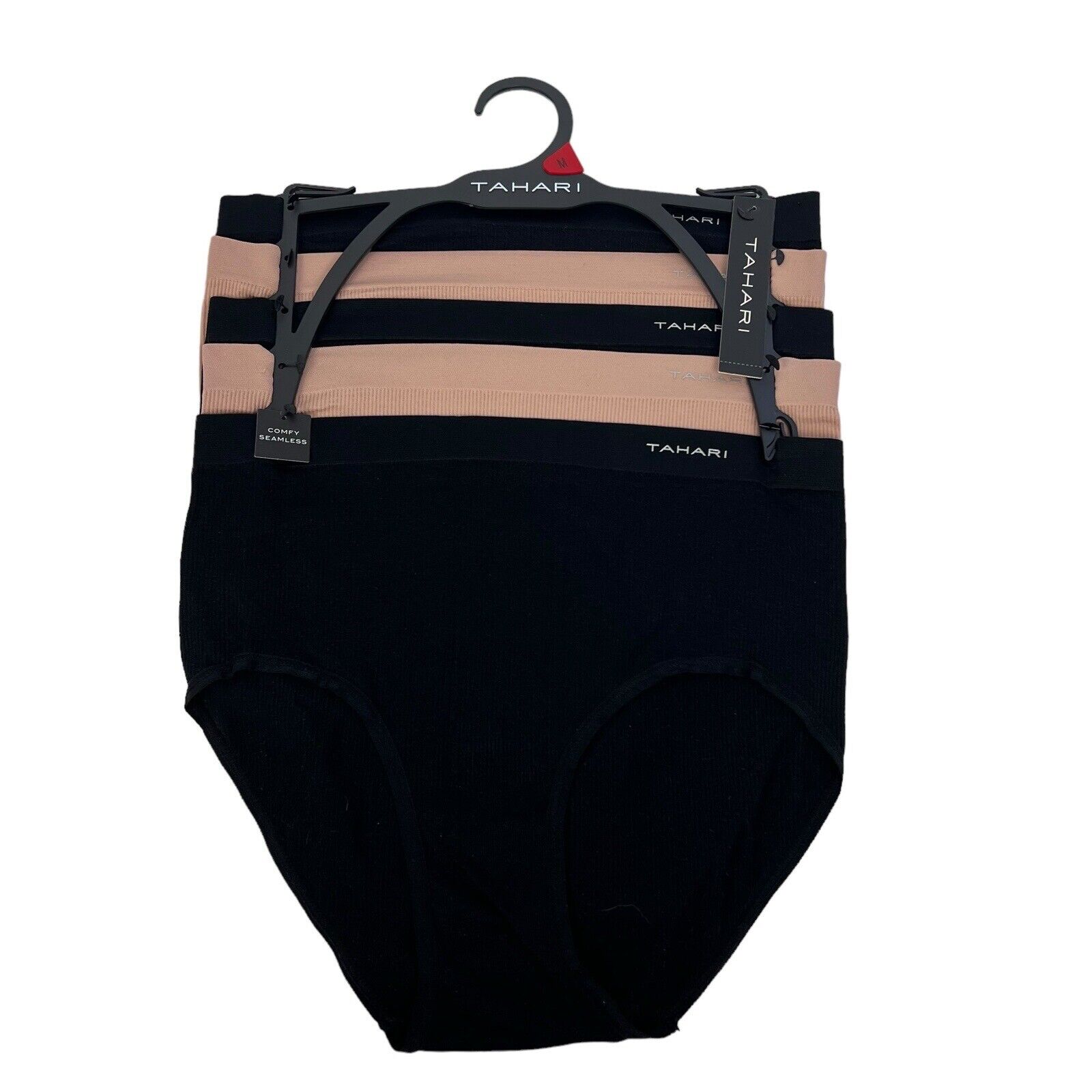 Tahari Women's Panties Sz Medium Pkg/5 Comfy Seamless Briefs