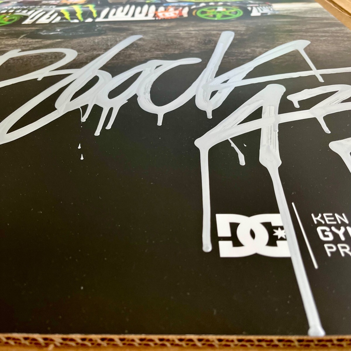 KEN BLOCK GYMKHANA 3 AUTOGRAPHED DRIP POSTER - RARE- #89 of 100