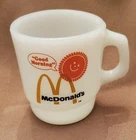 Vintage Retro 70’s McDonald’s Oven proof coffee mug milk glass 3.5” tall