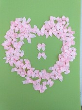 50  Small Pink Satin Bows Art Craft Cards Making