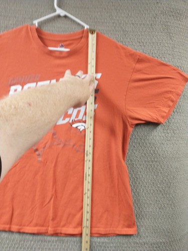 Denver Broncos T-Shirt Majestic Adult XL Orange Short Sleeve Men's - Picture 6 of 15