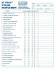 100 - 27 Point Automotive Service Inspection Forms / 2 Part Carbonless Tmg024