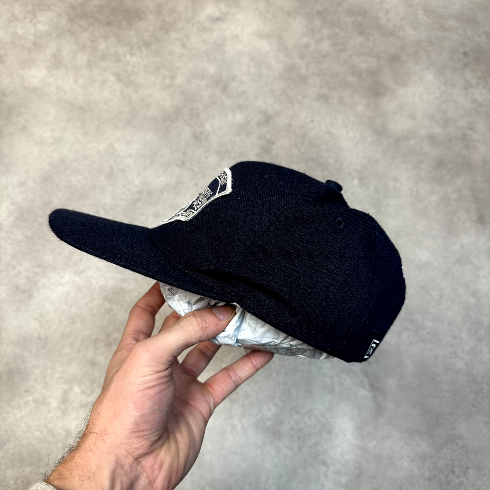 Richardson College Baseball Hat Mens Pro 514 American Cap Strap Back Navy M L image 4
