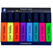 Staedtler Textsurfer Classic 364WP8 Highlighters, 8 Color Set