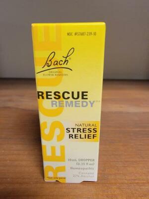 Rescue Remedy Back Flower Remedies Natural Stress Relief .35 fl oz