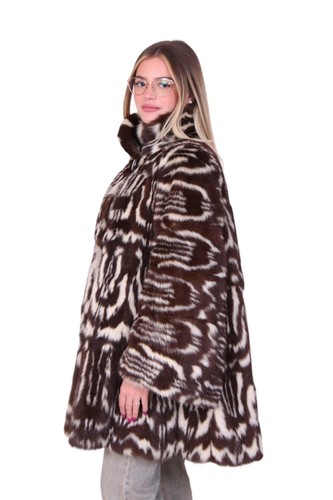 coat skunk fur jacket giacca pelliccia puzzola pelzmantel fourrure sable 臭鼬皮夾克 - Picture 4 of 10