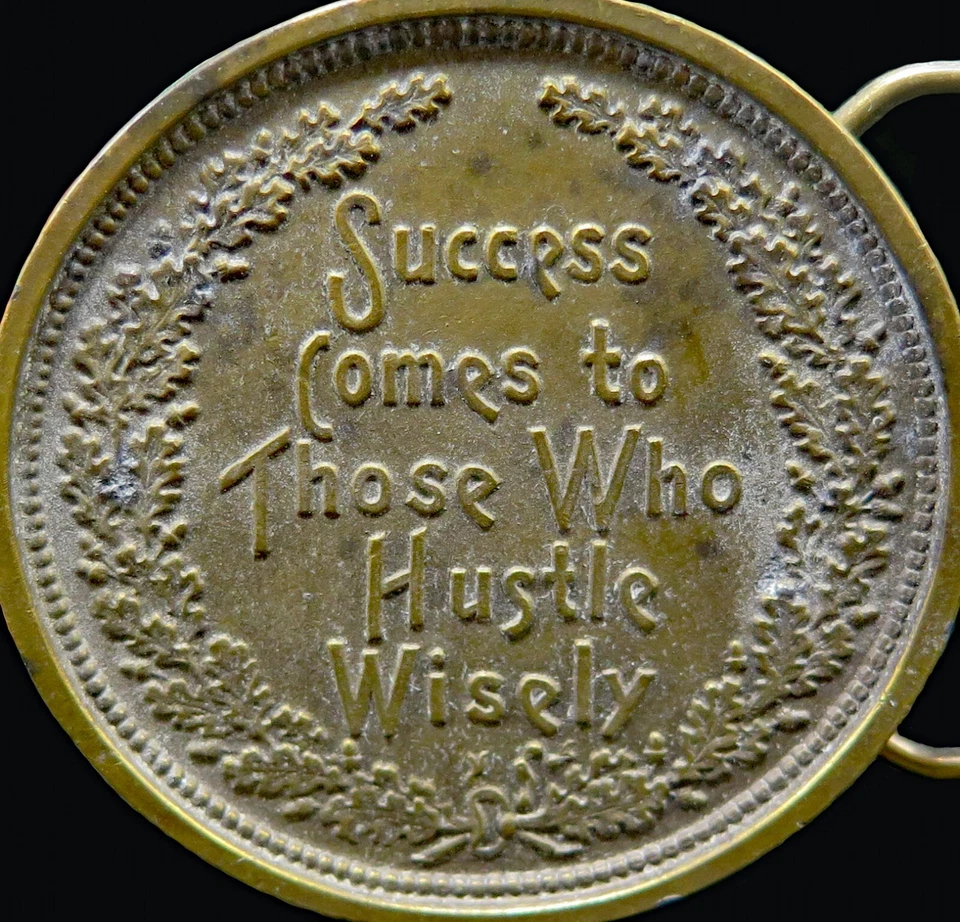 Hebilla de cinturón vintage Success Comes To Those Who Hustle Wisley Bergamot Foto 2 de 4