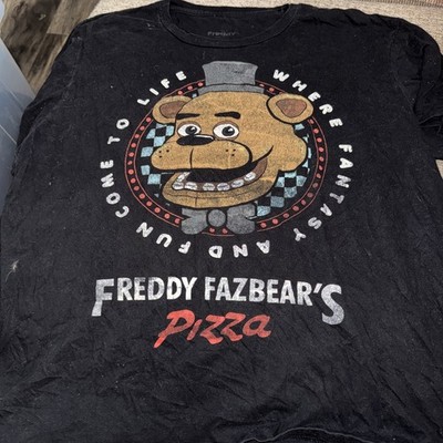 Five Nights at Freddy's Black T-shirt, graphic Freddy Fazbear s READ DESCRIPTION