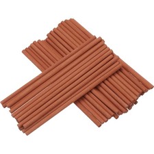 50Pcs Wooden Dowel Rods, 1/5" x 5.9" Unfinished Craft Rod Sticks,Brown