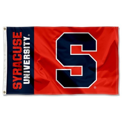 Syracuse Orange Wordmark Logo Flag Large 3x5