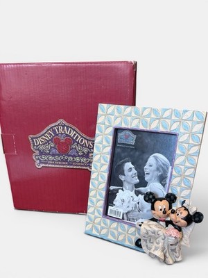 Disney Traditions Enesco By Jim Shore Mickey Minnie Wedding Frame Box Has Damage