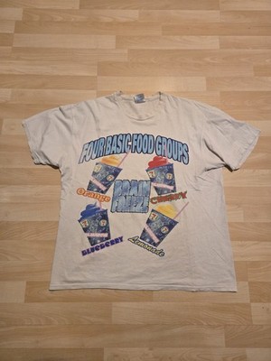 Vintage Slurpee  Basic Food Groups   90s graphic t shirt Sz xl RARE
