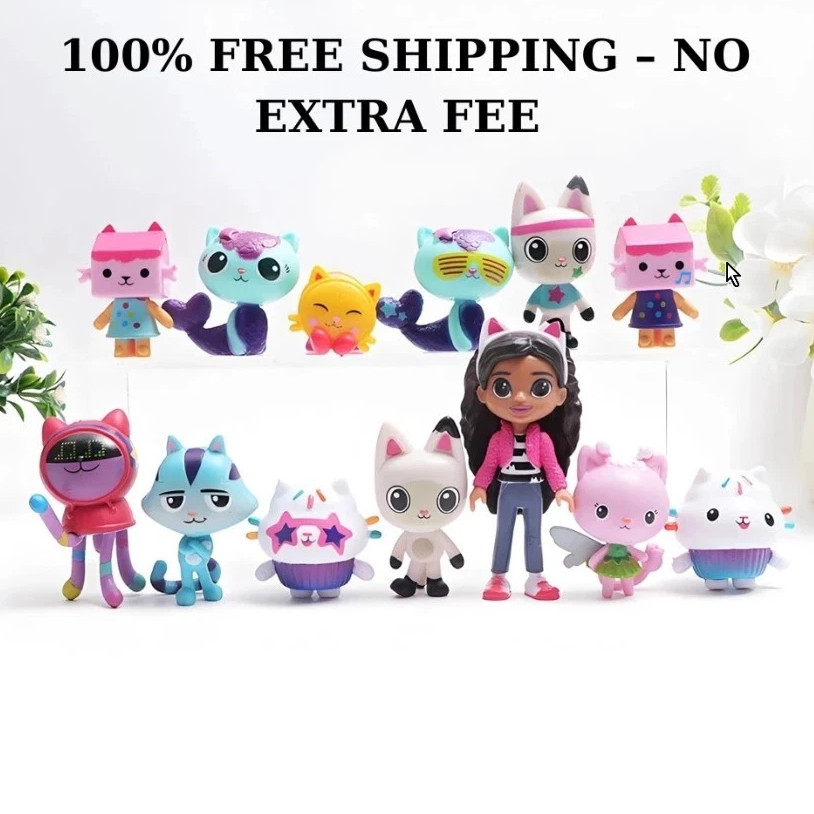 13pcs/set Gabby's Dollhouse Action Figure Cute Doll Collection Model Toys