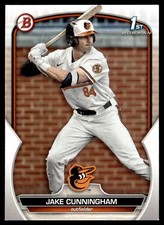 2023 Bowman Draft Jake Cunningham Rookie Baltimore Orioles #BD-198