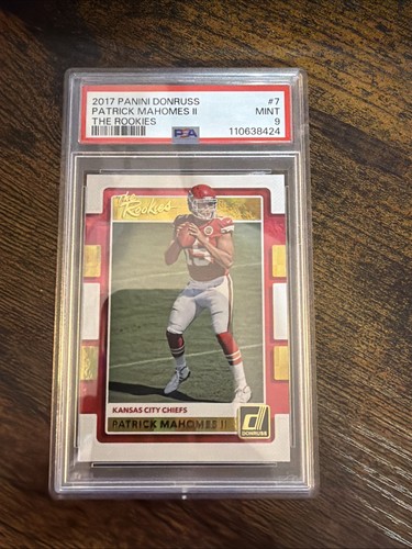 2017 Panini Donruss - The Rookies Patrick Mahomes II #7 (RC) HOF PSA 9