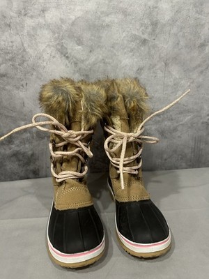 Northside Kathmandu Waterproof Snow Boot- Girl's Tan/Pink Size 12 .