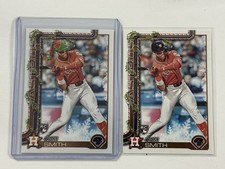 2025 Topps Holiday Cam Smith Rookie RC #H121 Elf Hat Image Variation SP + Base