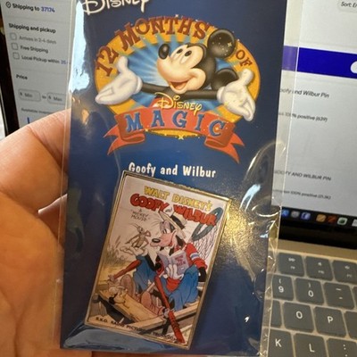 Goofy and Wilbur Pin Disney Store 12 Months Of Magic Sealed