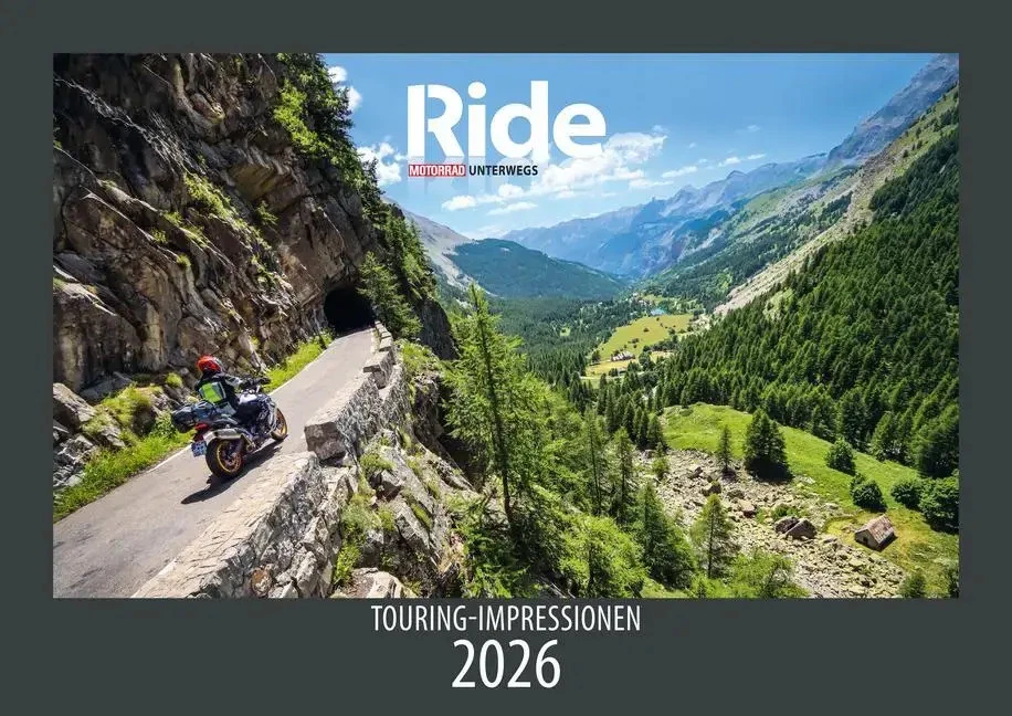 MOTORBUCH VERLAG RIDE - Touring Impressionen 2026 | MOTORRAD unterwegs | Kalender | 14 S. | 2026