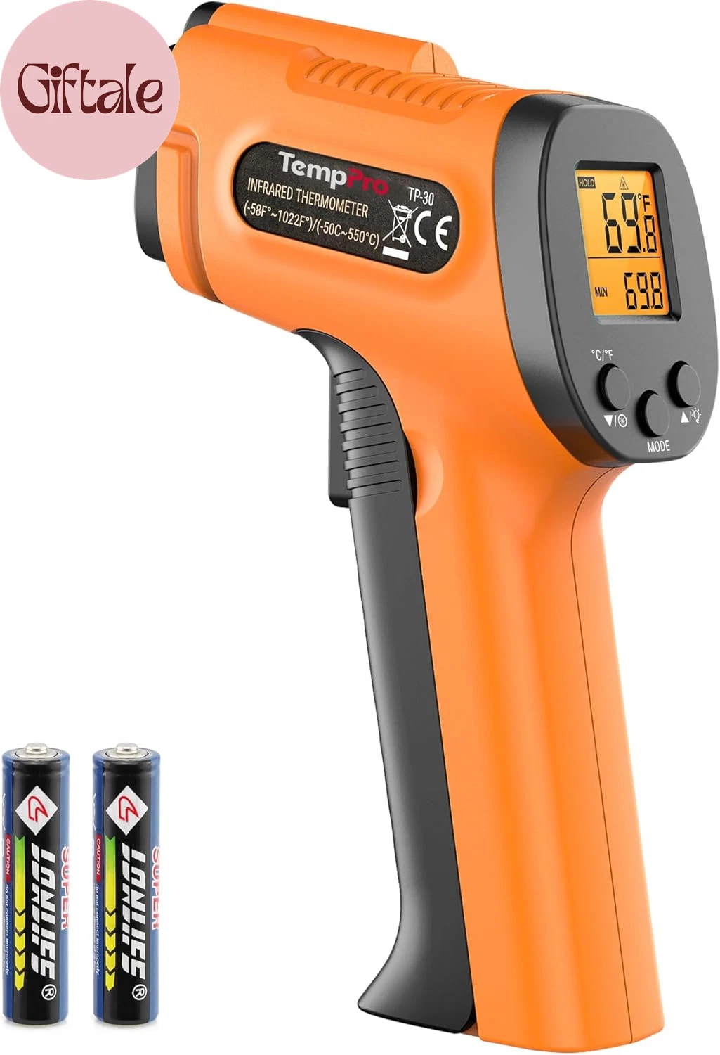 TP30 Infrared Thermometer Gun, Laser Thermometer for Cooking, Pizza Oven, Griddl
Opens in a new wind