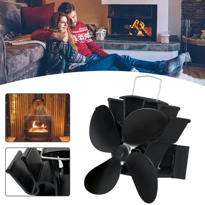 MARKENLOS Stromloser Kaminofen Ventilator Stove Fan für 60 - 340 °C Kaminrohr Herd Lüfter