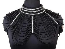 handmade pearl bridal cape: Wedding Evening shoulder Cover-Up
