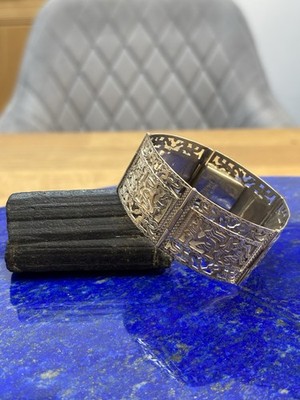 900 Silber Aztec Armband Braclet Indianer Vintage Azteken Armreif