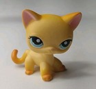 Rare Authentic Lps #339 Shorthair Cat Littlest Pet Shop Blue eyes Blue Magnet