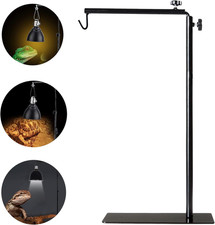 Reptile Lamp Stand Adjustable 15-31 Inch Floor Light Holder Lamp Hanging Bracket