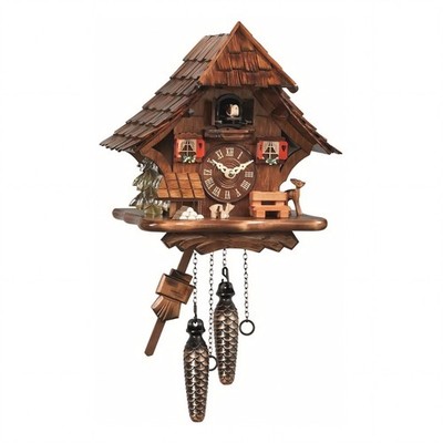 Kuckucksuhr original Schwarzwald Engstler Quarz-Laufwerk mit Musik