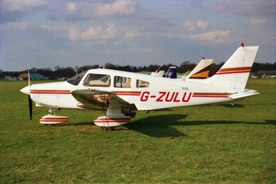 Negativ G-ZULU Piper PA-28-161 Cherokee Warrior II 35mm ungerahmt sro-IE1-36