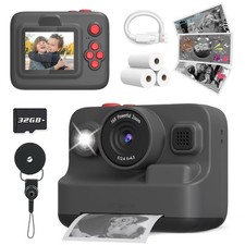 Kids Camera Instant Print, Christmas Birthday Gifts for 3-12 Year Old Boys Gi...