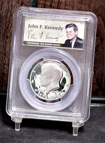1976-S Silver Kennedy Half Dollar - 50th Anniv.-Signed PCGS Pr69 DCam (#60412-L)