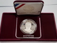 1998-S US Mint Robert F. Kennedy Commemorative Proof Silver Dollar in OGP & COA