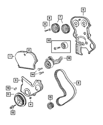 Genuine Mopar Timing Belt 4621844