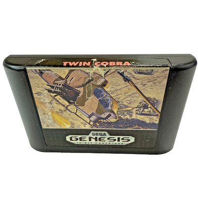 Twin Cobra for Sega Genesis 1991 - Tested & Working Authentic Cartridge Only