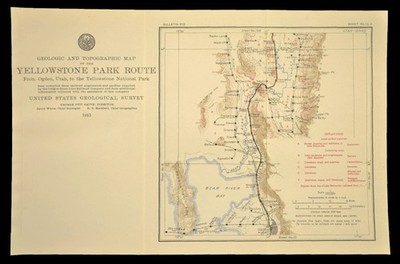 1915 Union Pacific Eisenbahn Karte Ogden Utah Brigham UT Smithfield Tremonton