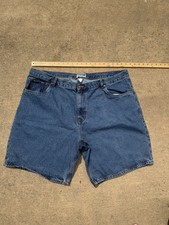 VTG Y2K Route 66 Jean Shorts Mens 46 Blue Denim Outdoors Casual 100 Cotton