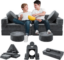 16Pcs Modular Kids Play Couch, Kids Toddler Couch, Child Sectional Sofa, Versati