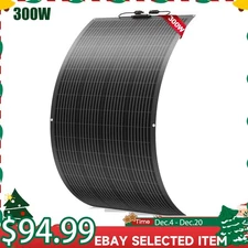 300W 12V Flexible Solar Panel Mono Portable Power Camping Home RV Battery Charge