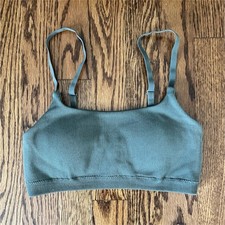 Aerie Superchill Seamless Padded Scoop Bralette Small Green
