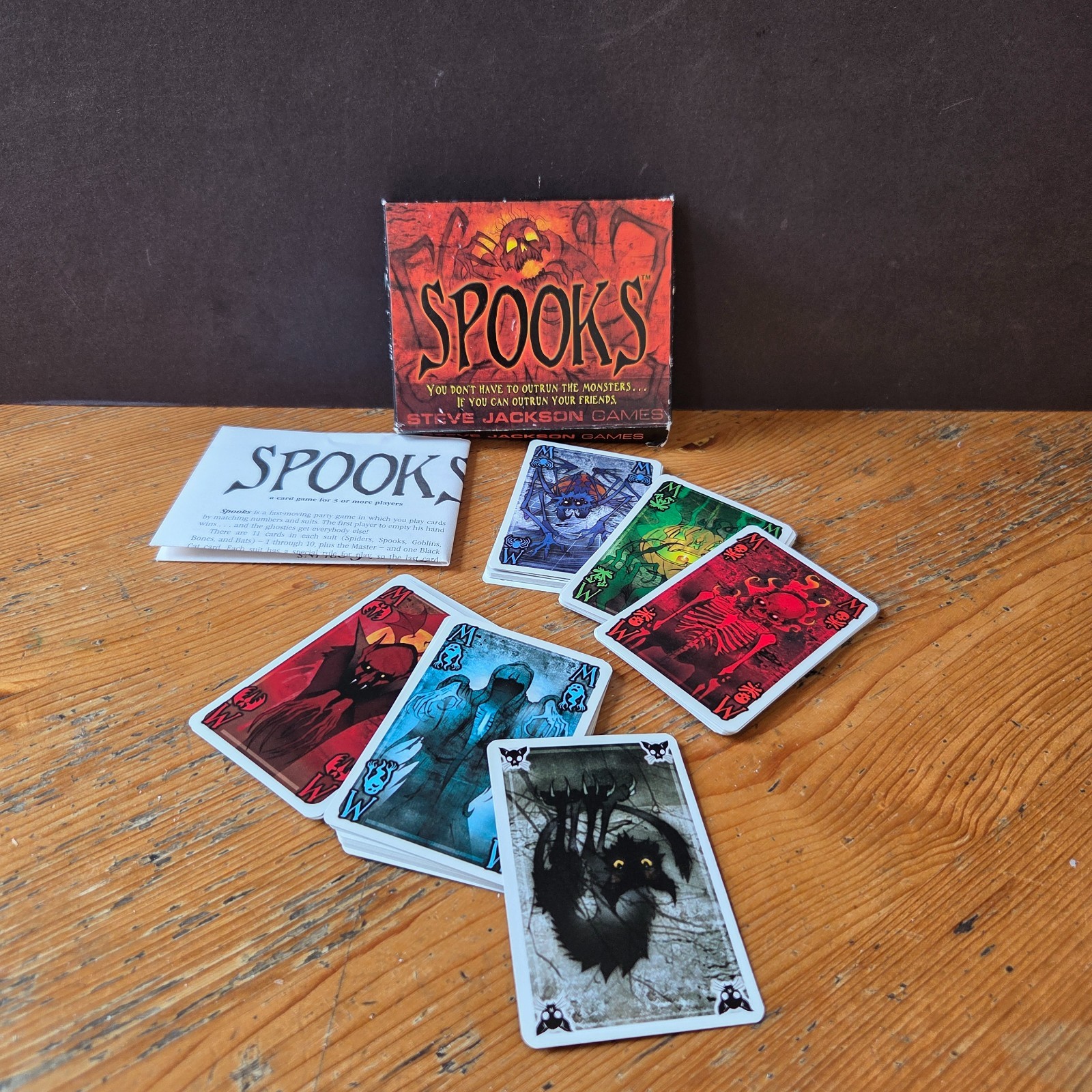 Spooks Card Game - Steve Jackson Games - Complete