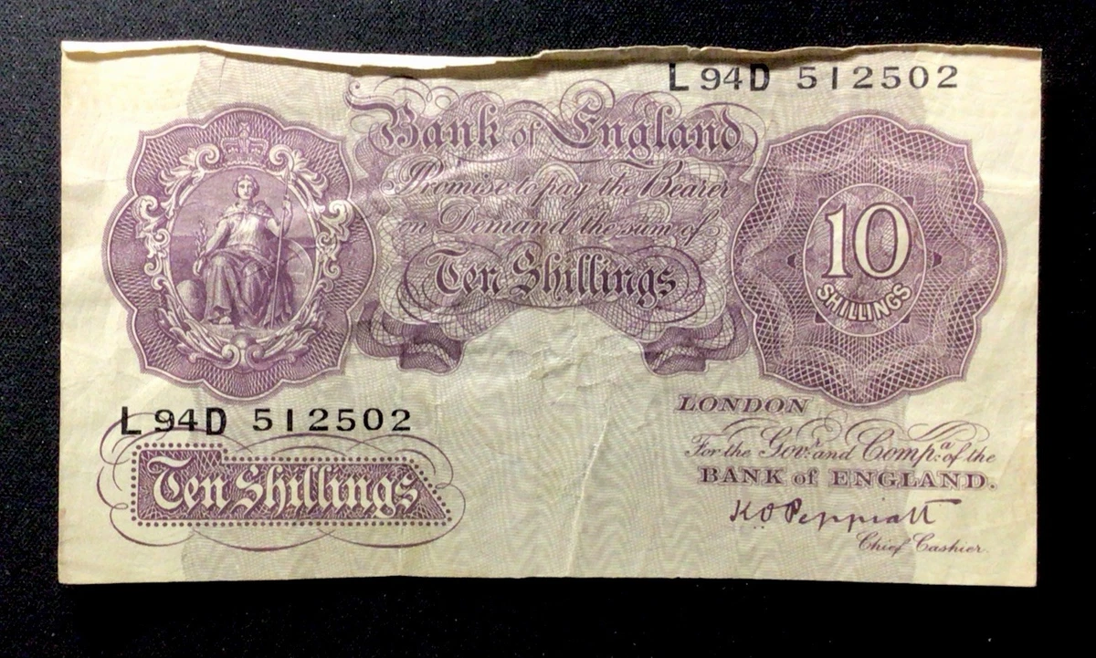 10 Shilling Note In Uk Paper Money for sale | eBay