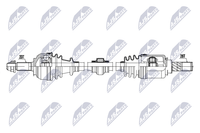 Antriebswelle Nty NPW-NS-198 FüR Nissan Micra 3 K12 16V Lpg 160