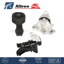 3 Pcs Engine Motor & Auto Transmission Mount Set Fit For Honda For Civic 2012-13